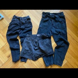 BLACK GRUNGE BOTTOMS BUNDLE